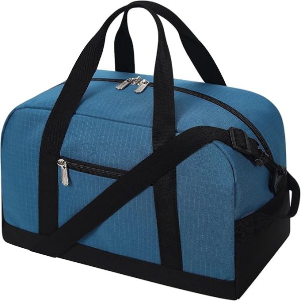Small Gym Bag 14 inch lightweight Carry On Mini Duffel Bag for Travel Sport - Blue